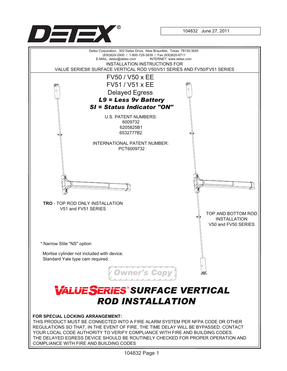 Detex V50 EE User Manual | 23 pages