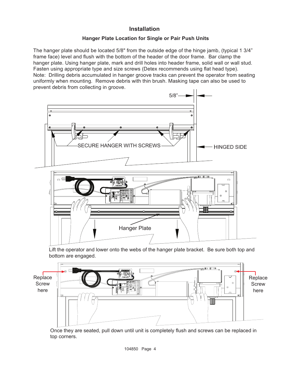 Detex AO19-1 Push User Manual | Page 4 / 10