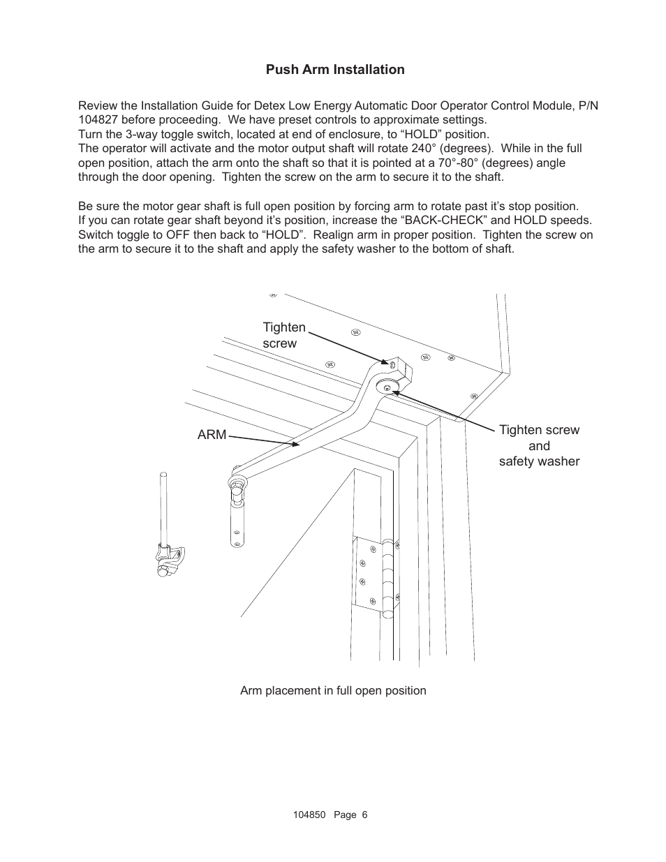 Detex AO19-1 Push User Manual | Page 6 / 10