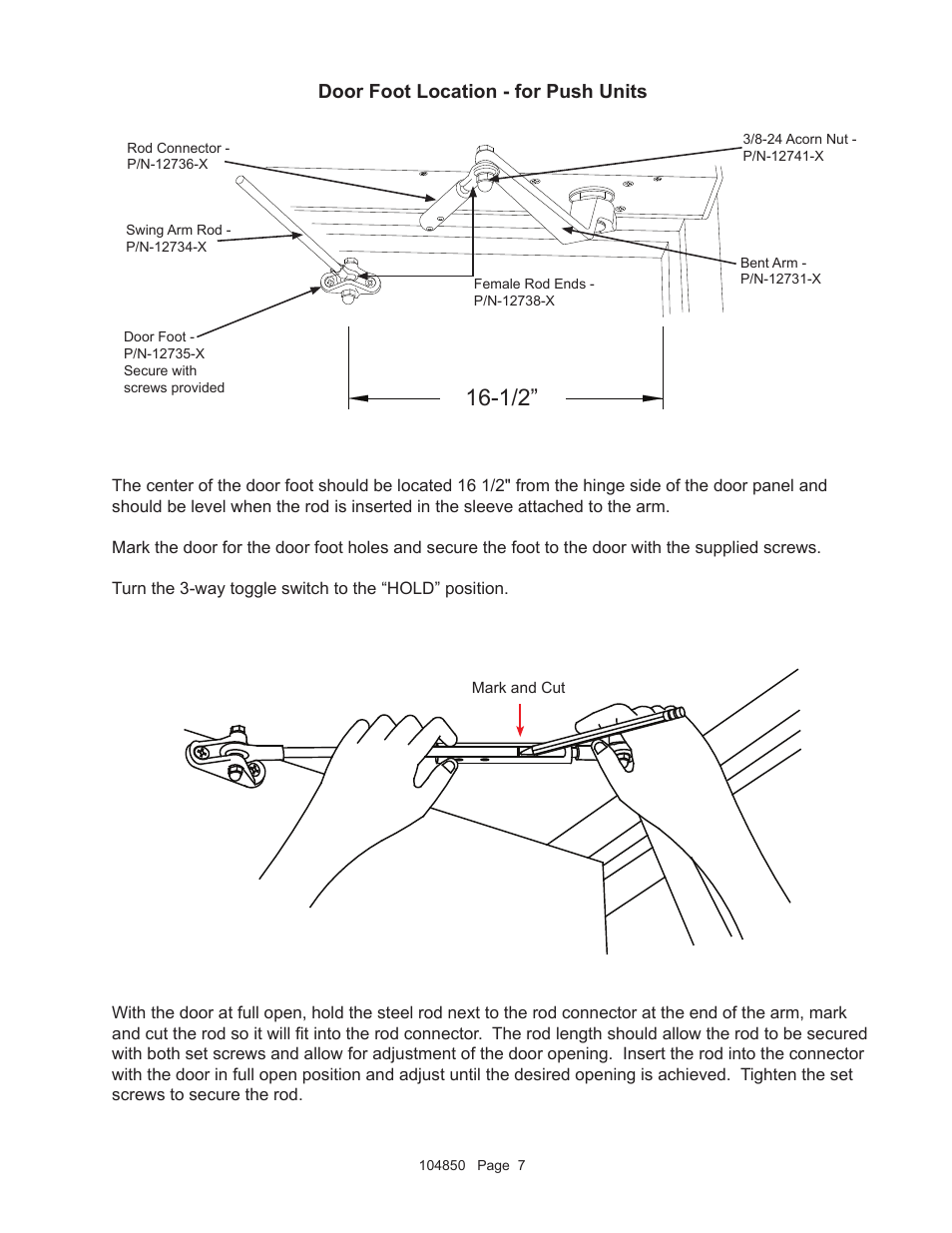 Detex AO19-1 Push User Manual | Page 7 / 10