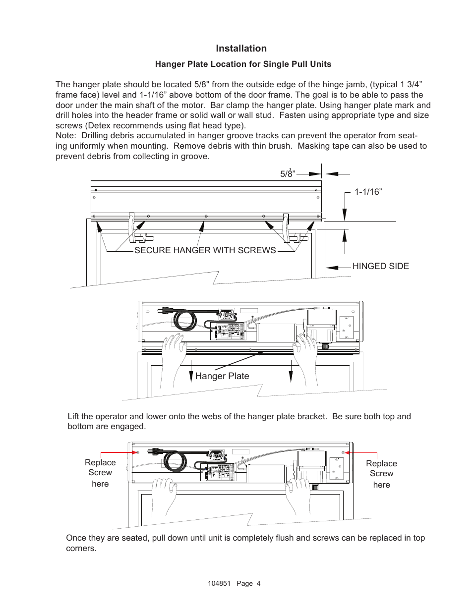 Detex AO19-1 Pull User Manual | Page 4 / 9