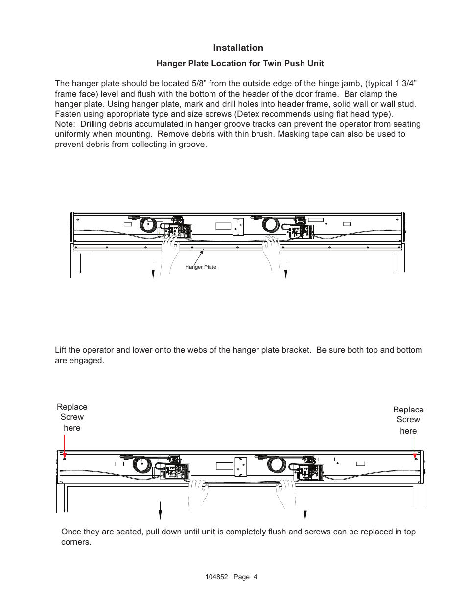 Detex AO19-2 Push User Manual | Page 4 / 11