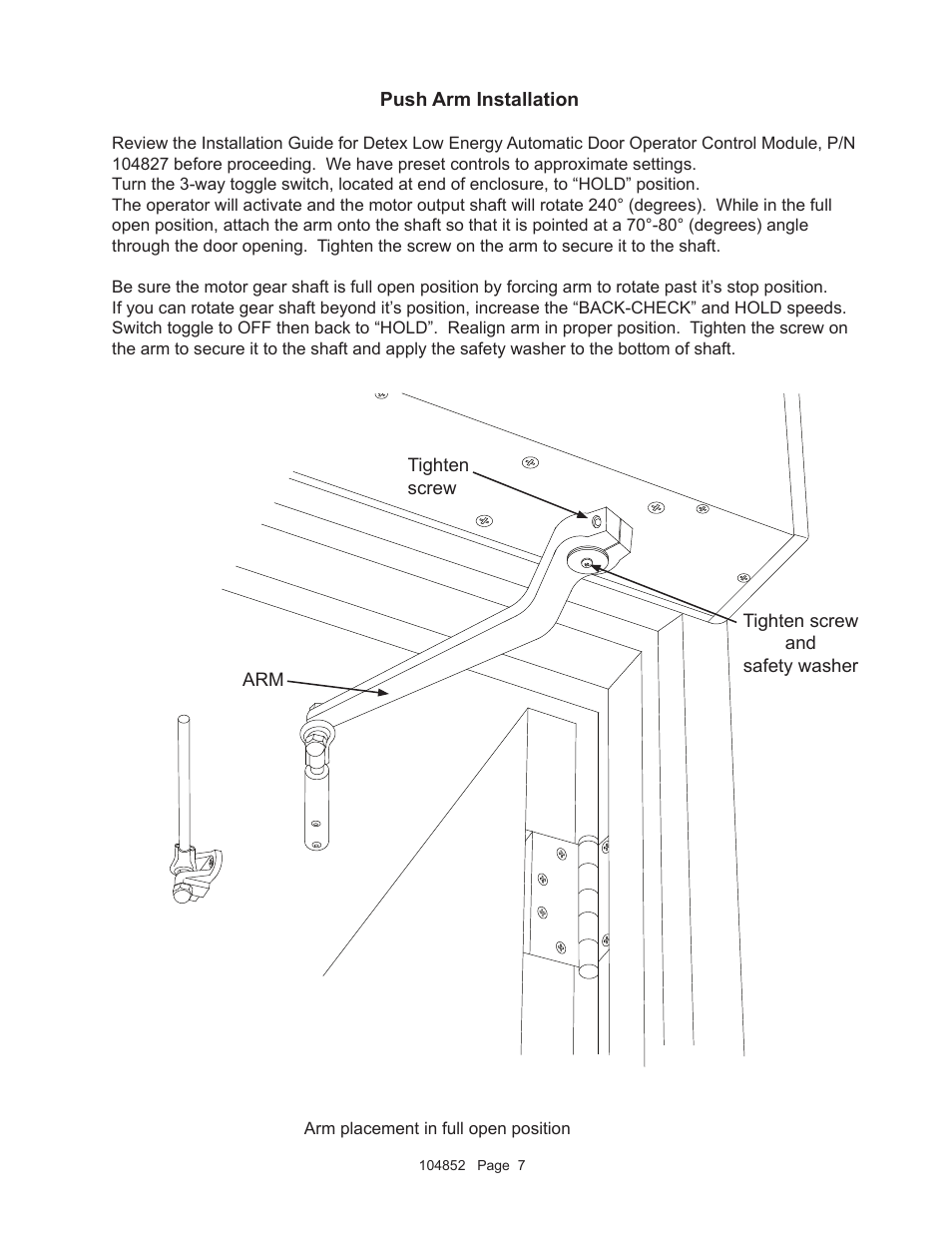 Detex AO19-2 Push User Manual | Page 7 / 11