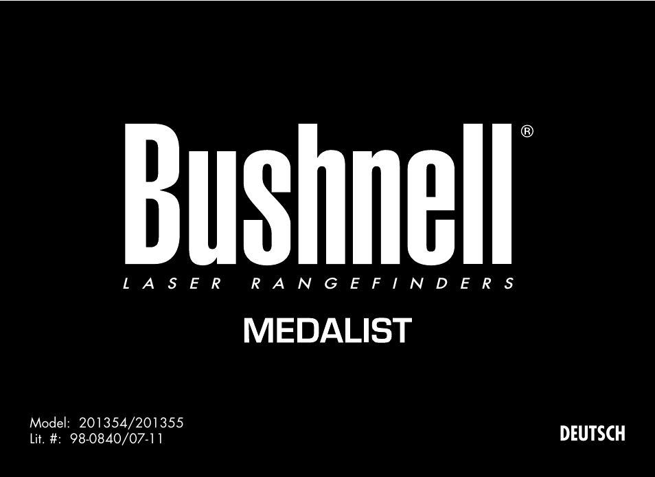 Deutsch | Bushnell MEDALIST 201355 User Manual | Page 39 / 75
