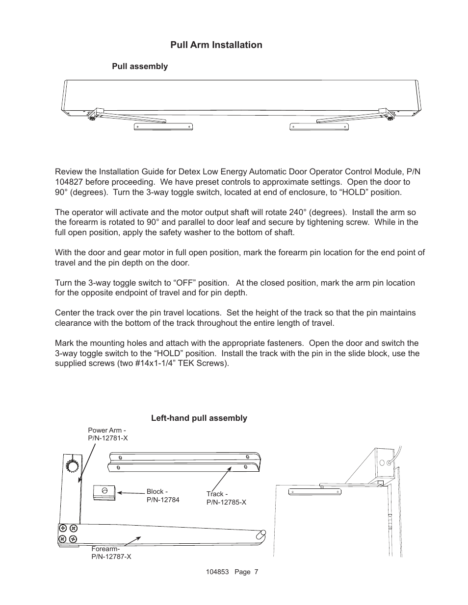 Detex AO19-2 Pull User Manual | Page 7 / 10