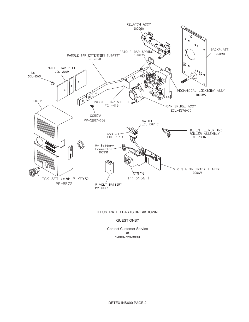 Detex ECL-600 User Manual | Page 2 / 4