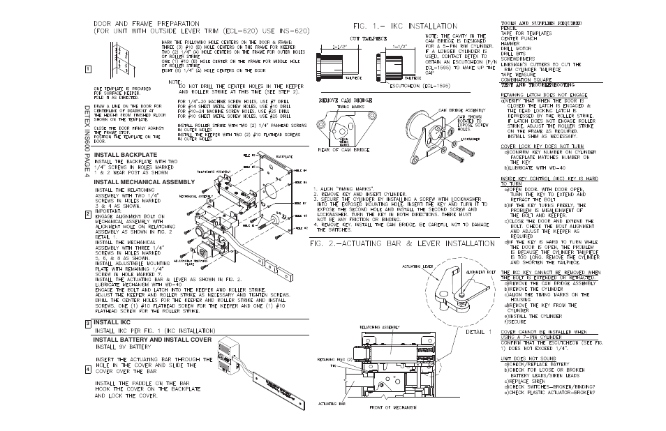Detex ECL-600 User Manual | Page 4 / 4