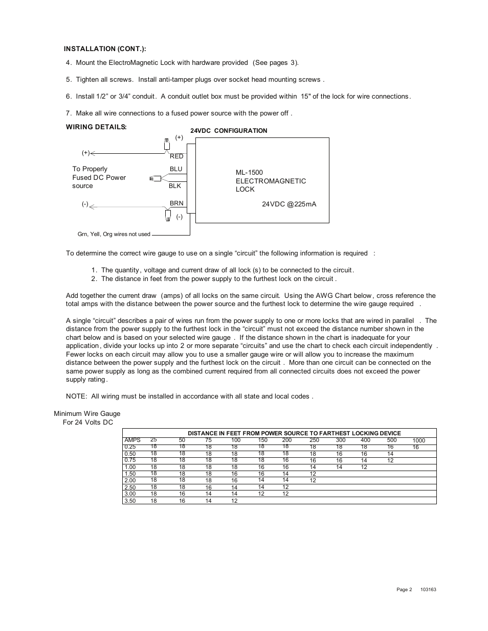 Detex ML-1549W User Manual | Page 2 / 4