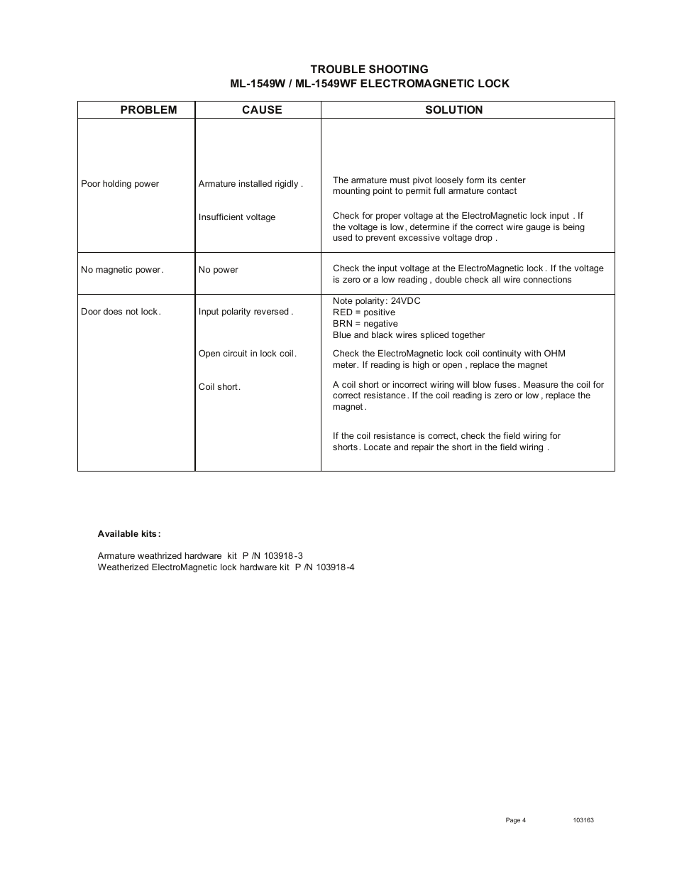 Detex ML-1549W User Manual | Page 4 / 4