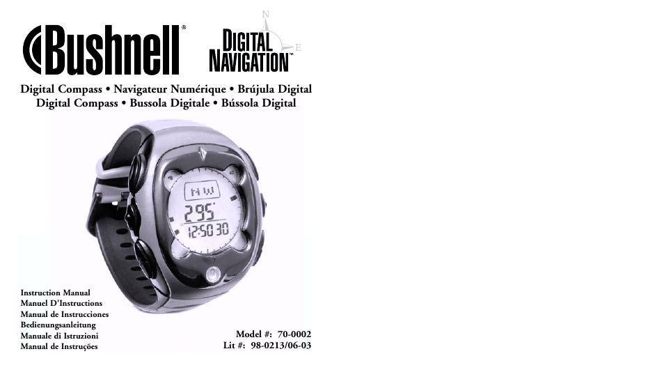 Bushnell 70-0002 User Manual | 33 pages