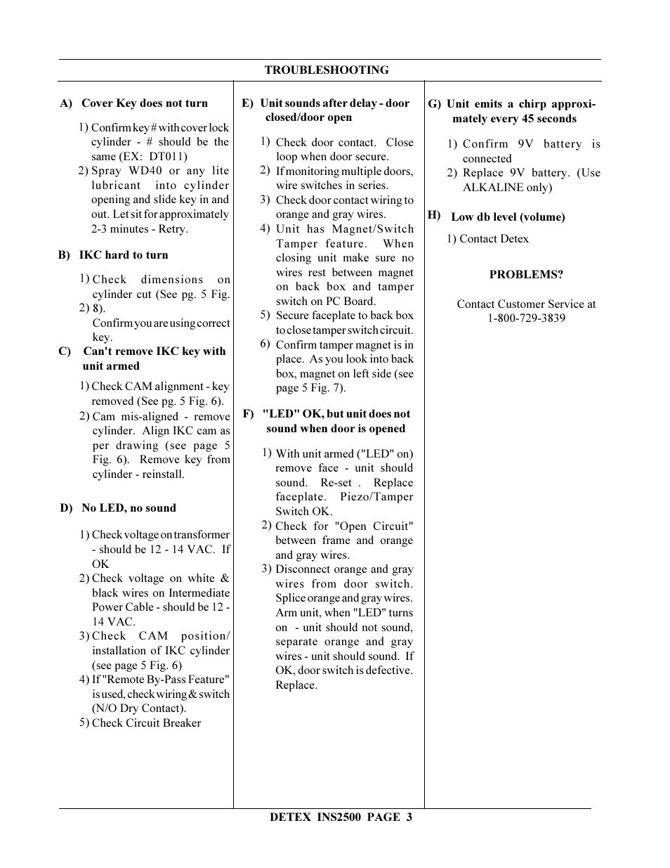 Detex EA-2500 User Manual | Page 3 / 6