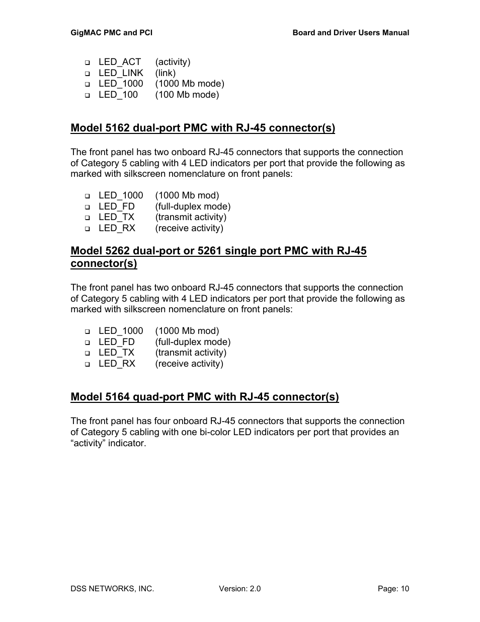DSS Networks 5161 User Manual | Page 10 / 33