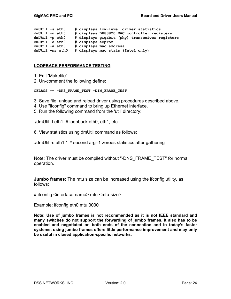 DSS Networks 5161 User Manual | Page 24 / 33