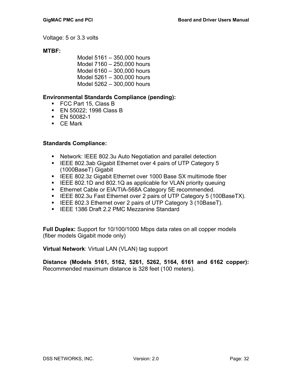 DSS Networks 5161 User Manual | Page 32 / 33