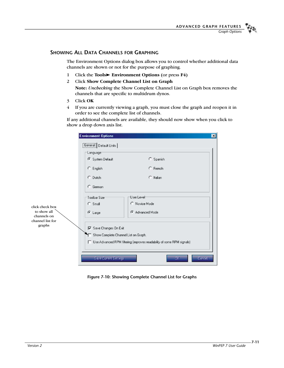 Showing all data channels for graphing, Showing all data channels for graphing -11 | Dynojet WinPEP 7 User Manual | Page 107 / 170