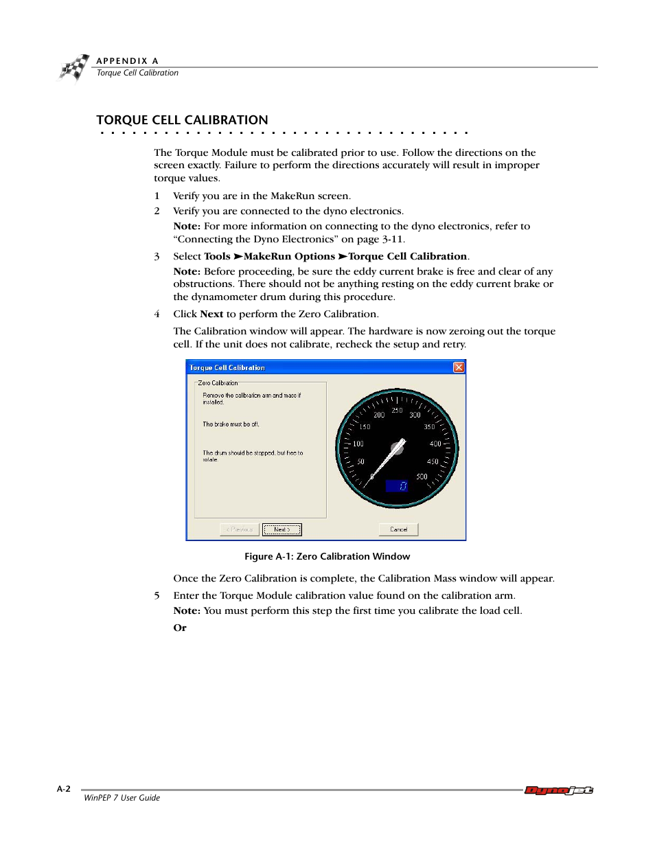 Torque cell calibration | Dynojet WinPEP 7 User Manual | Page 110 / 170