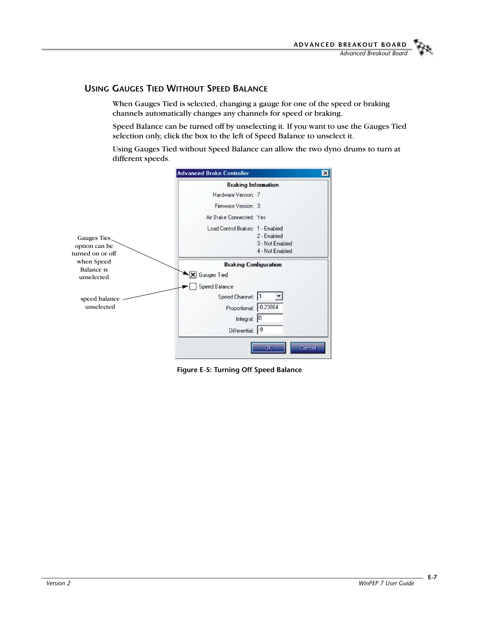 Using gauges tied without speed balance | Dynojet WinPEP 7 User Manual | Page 137 / 170