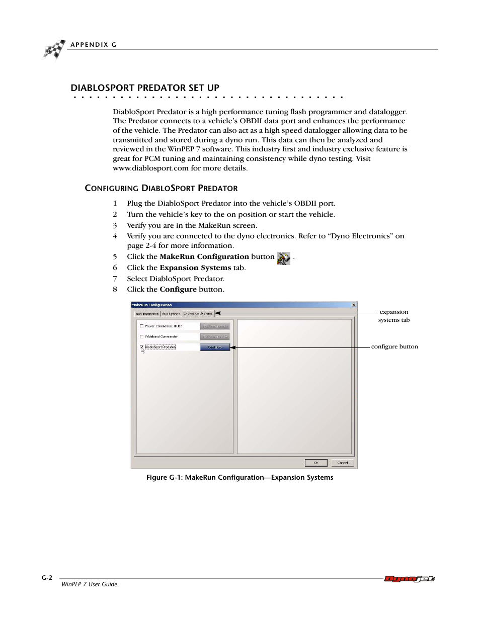 Configuring diablosport predator, Diablosport predator set up | Dynojet WinPEP 7 User Manual | Page 154 / 170