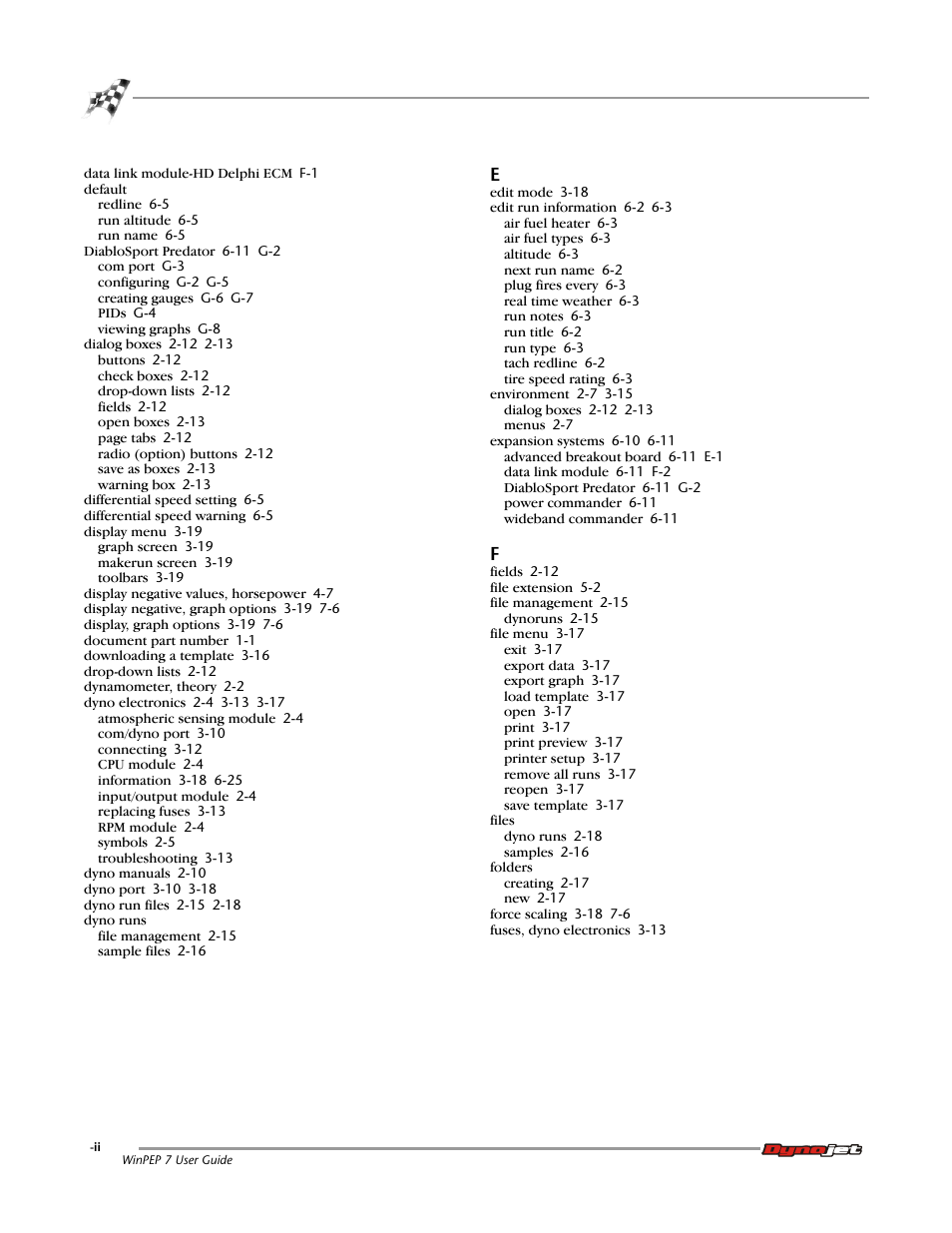 Dynojet WinPEP 7 User Manual | Page 166 / 170