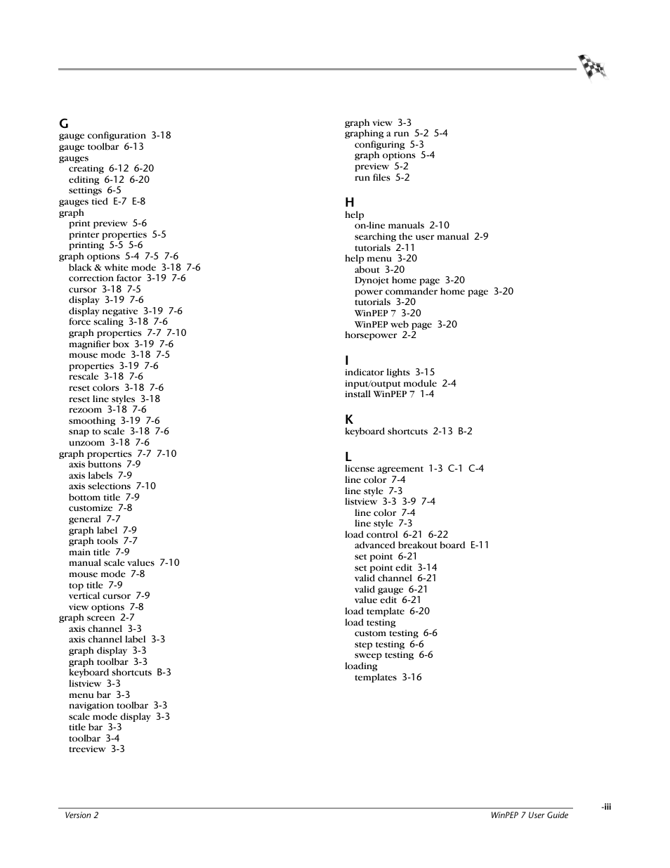 Dynojet WinPEP 7 User Manual | Page 167 / 170