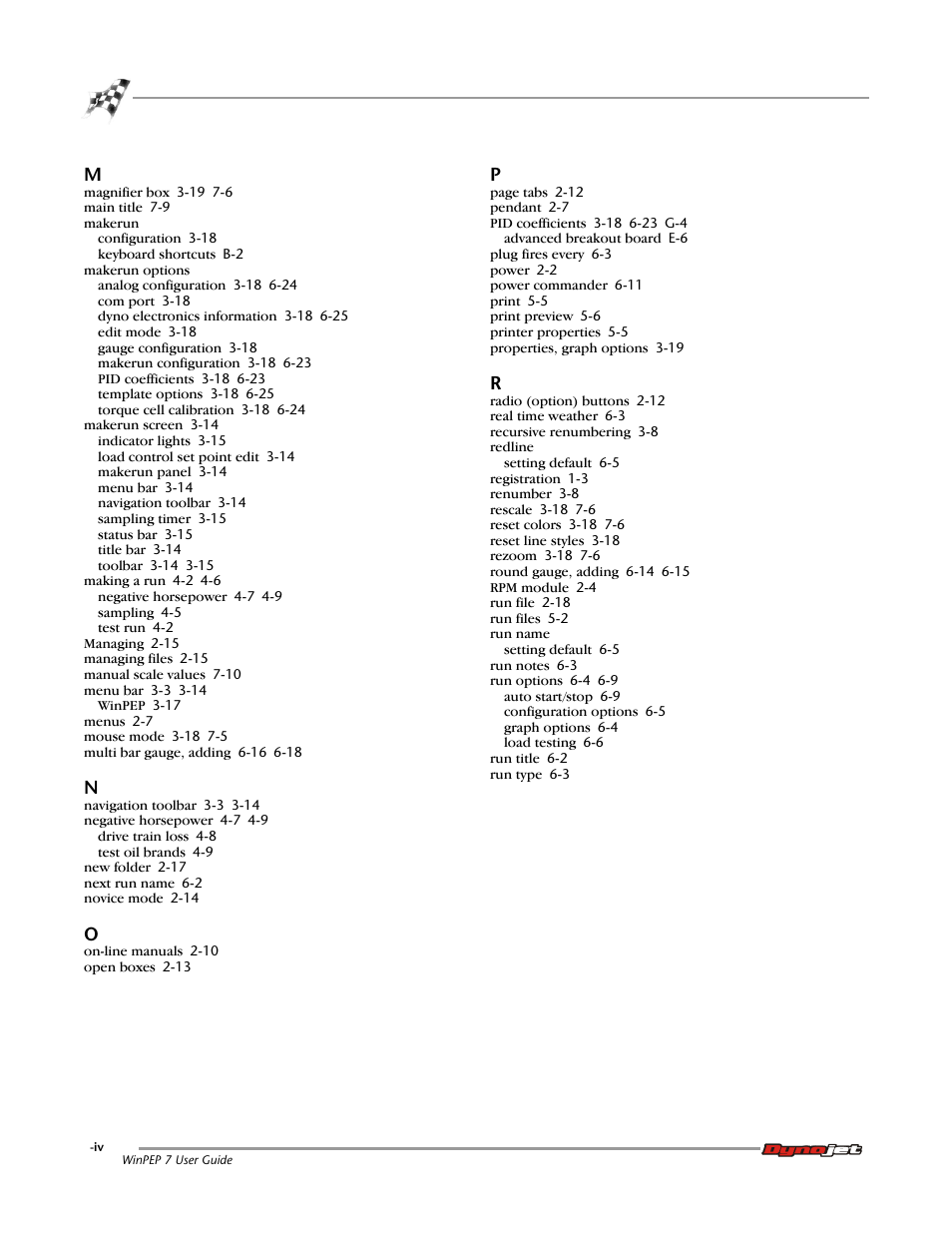 Dynojet WinPEP 7 User Manual | Page 168 / 170