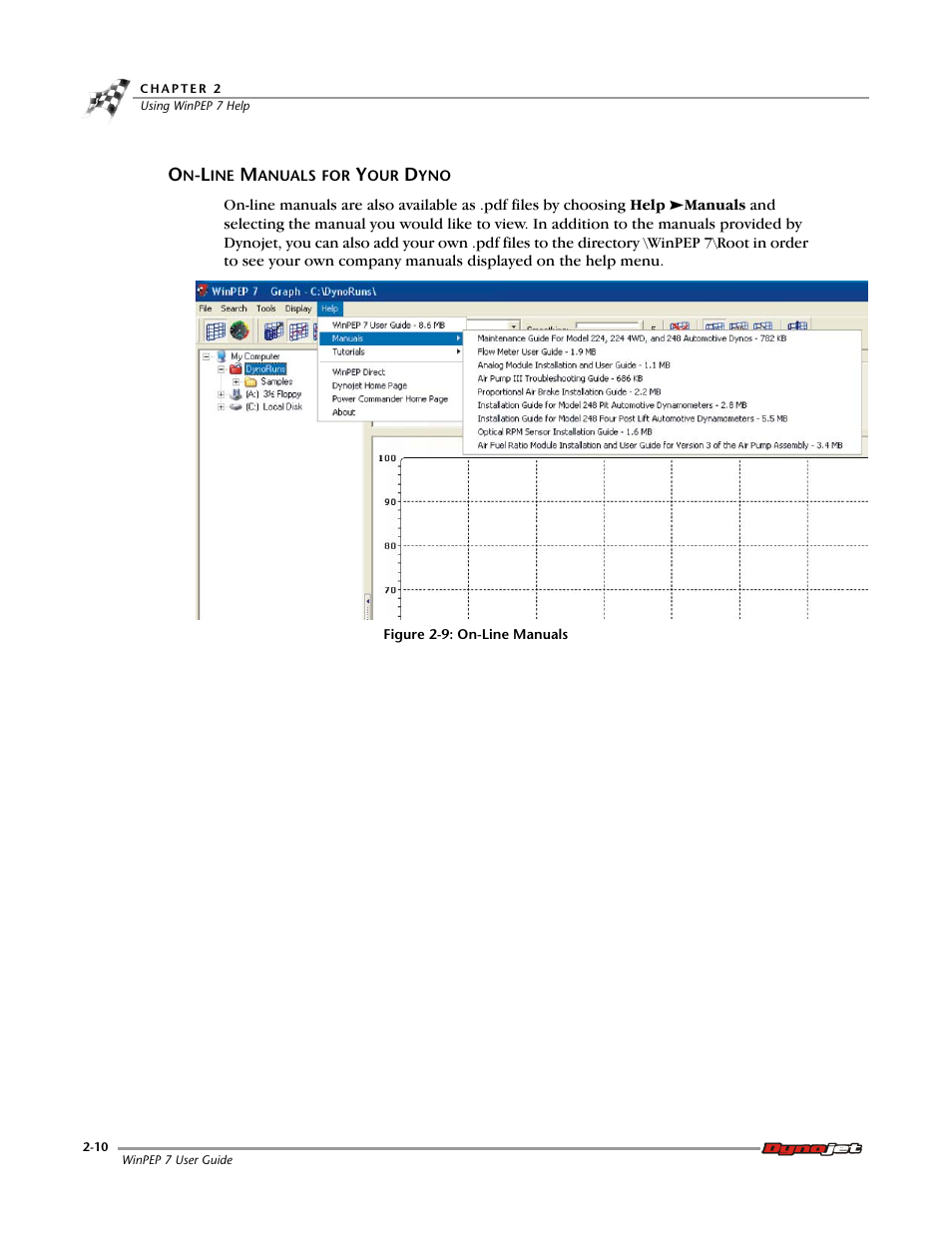 On-line manuals for your dyno, On-line manuals for your dyno -10 | Dynojet WinPEP 7 User Manual | Page 26 / 170