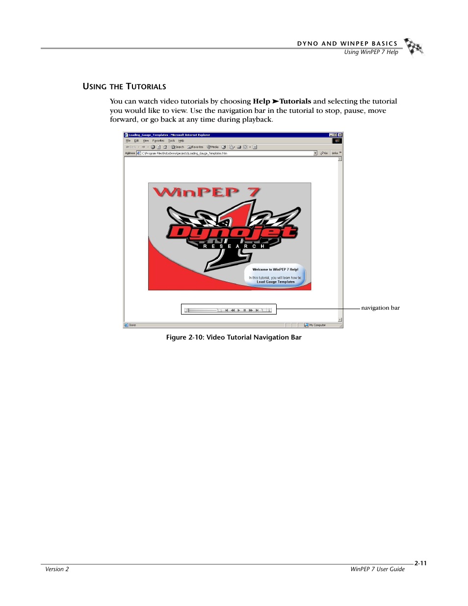 Using the tutorials, Using the tutorials -11 | Dynojet WinPEP 7 User Manual | Page 27 / 170