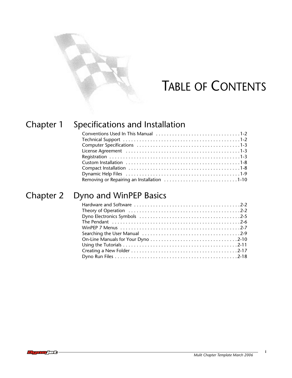 Dynojet WinPEP 7 User Manual | Page 3 / 170