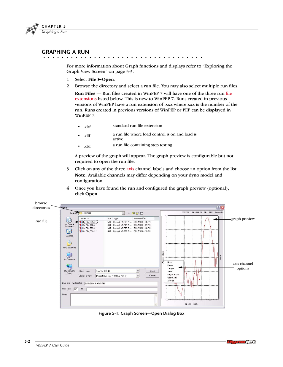 Graphing a run | Dynojet WinPEP 7 User Manual | Page 66 / 170