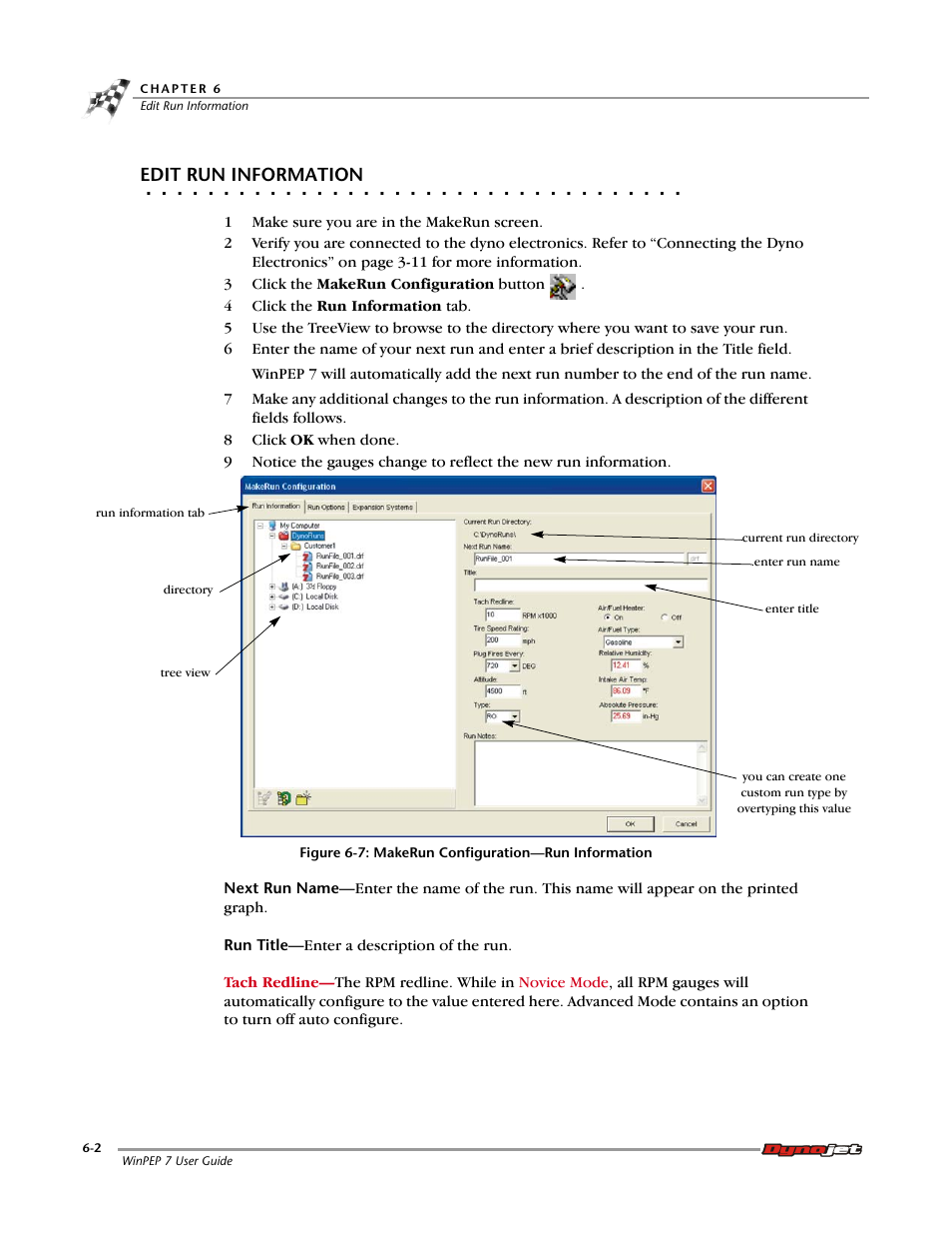 Edit run information | Dynojet WinPEP 7 User Manual | Page 72 / 170