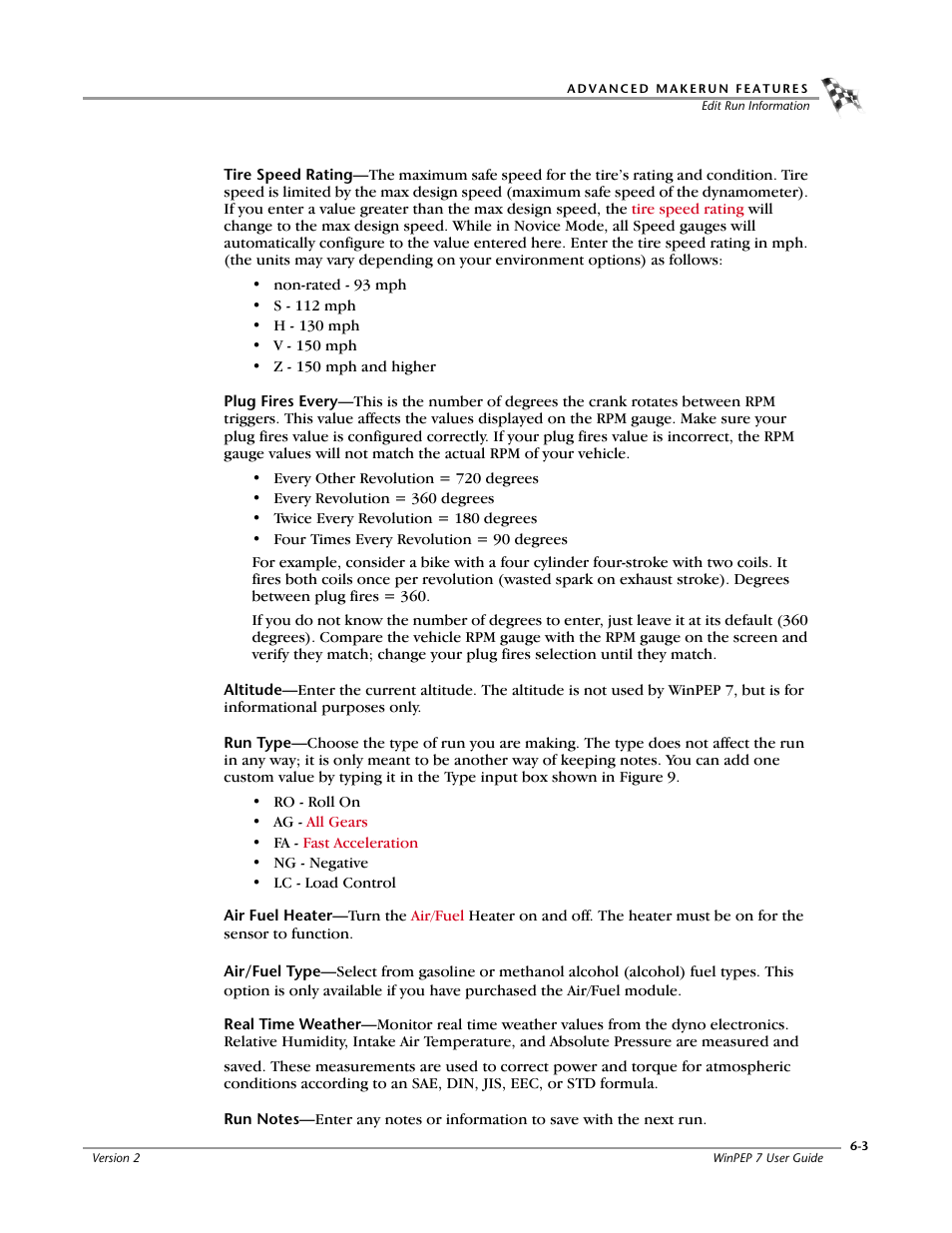Dynojet WinPEP 7 User Manual | Page 73 / 170