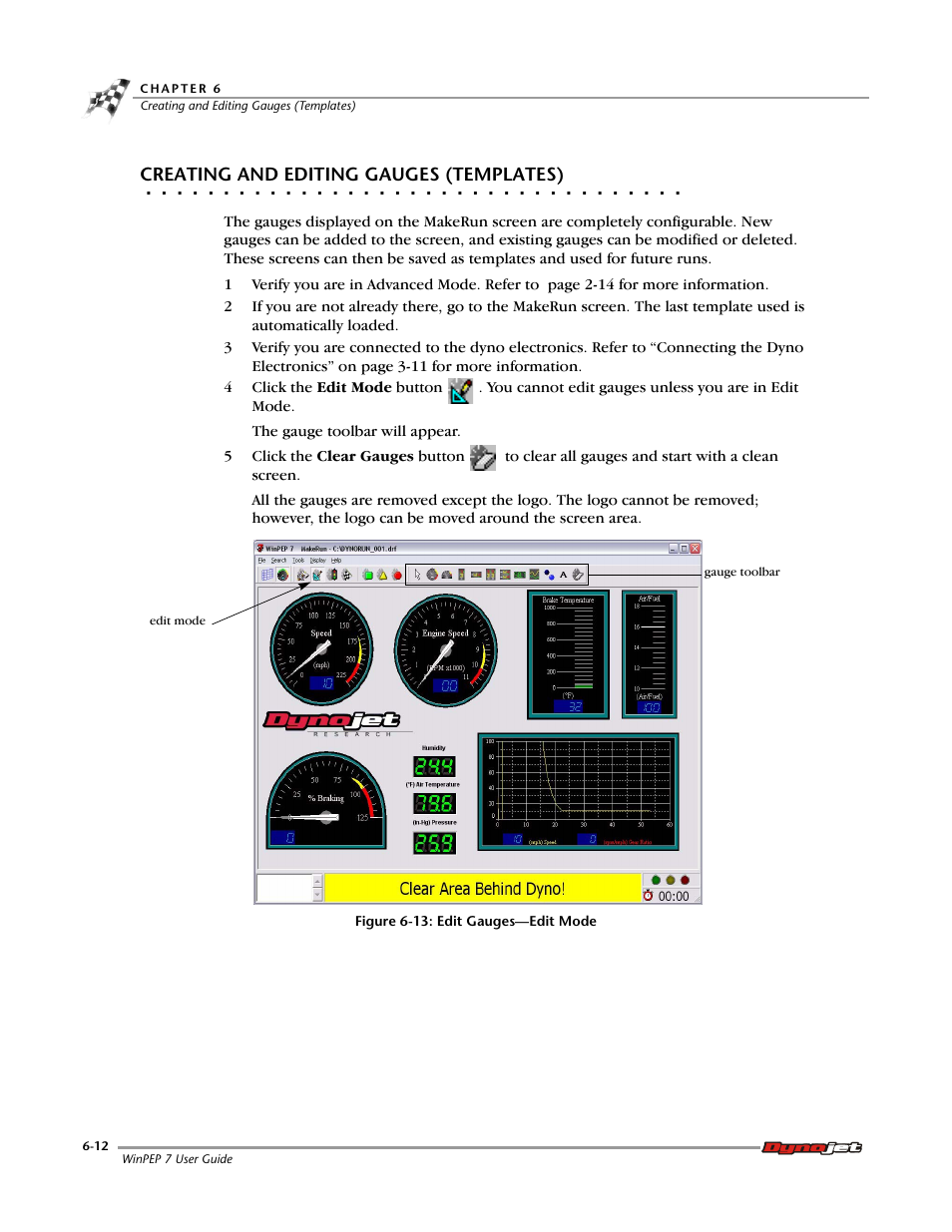 Creating and editing gauges (templates) | Dynojet WinPEP 7 User Manual | Page 82 / 170