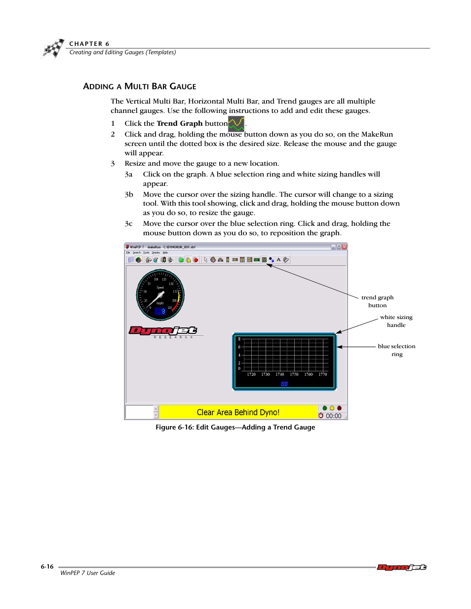 Adding a multi bar gauge, Adding a multi bar gauge -16 | Dynojet WinPEP 7 User Manual | Page 86 / 170