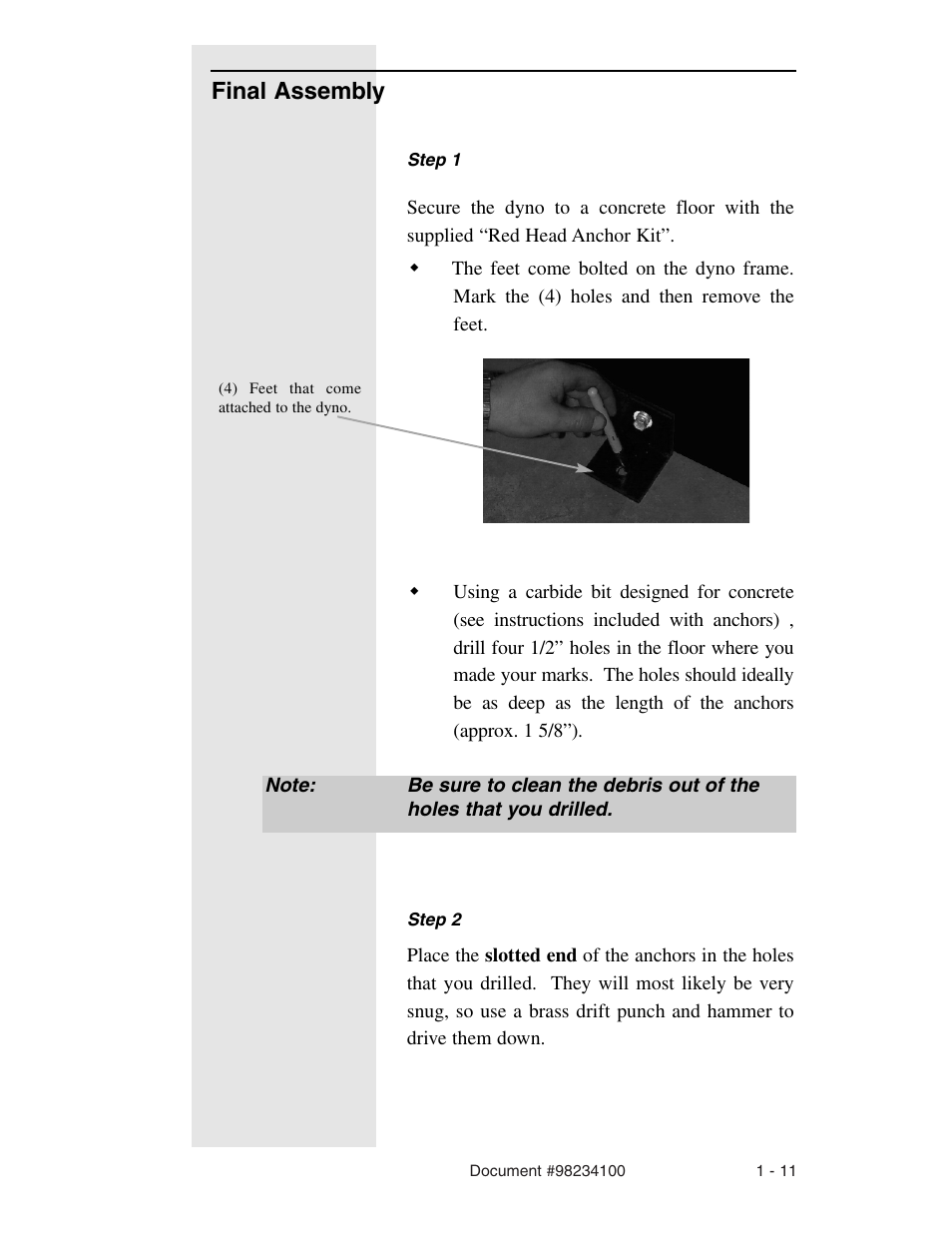 Final assembly | Dynojet 198: Kart and ATV Dynamometers User Manual | Page 15 / 44