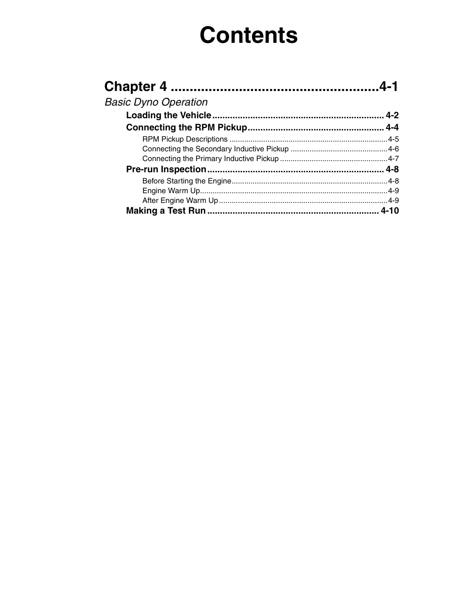 Dynojet 198: Kart and ATV Dynamometers User Manual | Page 4 / 44