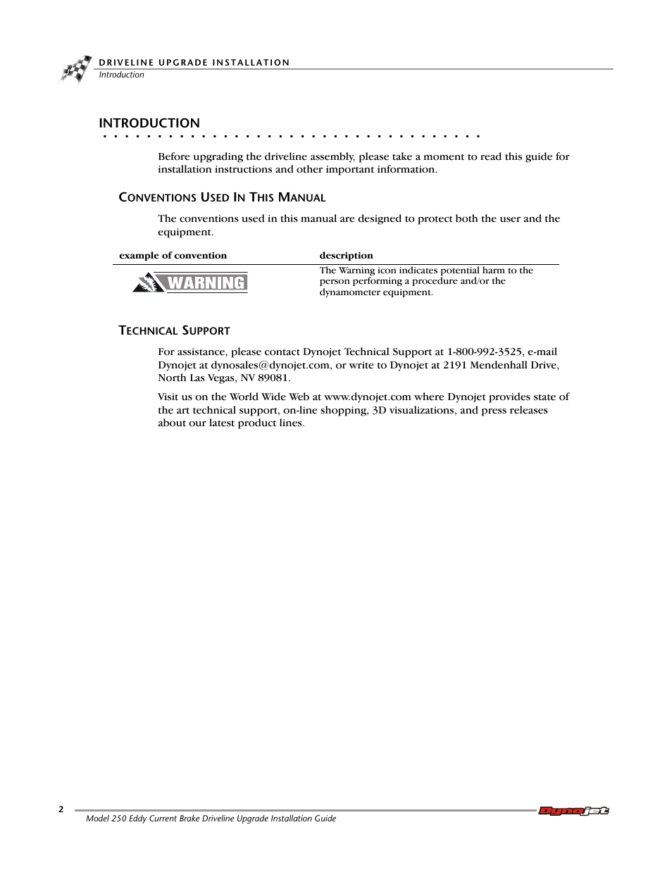 Dynojet 250: Eddy Current Brake Driveline Upgrade User Manual | Page 6 / 17