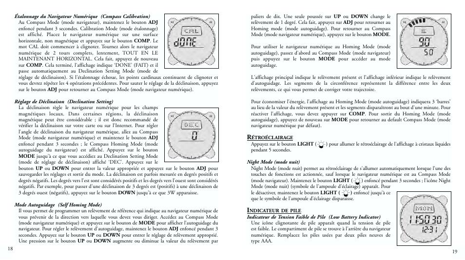 Bushnell DIGITAL NAVIGATION 70-0001 User Manual | Page 11 / 33