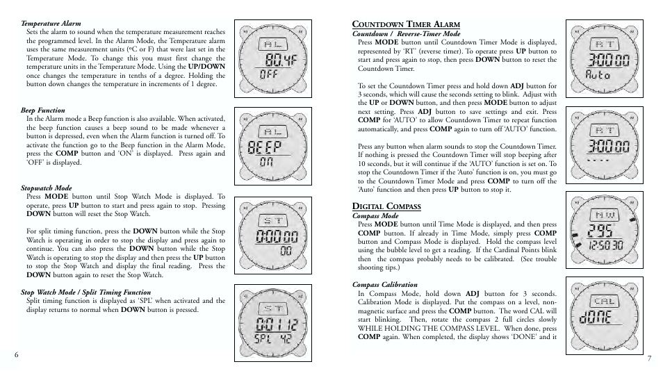 Bushnell DIGITAL NAVIGATION 70-0001 User Manual | Page 5 / 33
