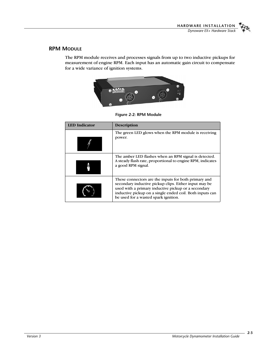Rpm module, Figure 2-2: rpm module | Dynojet 200: Installation Guide User Manual | Page 27 / 73