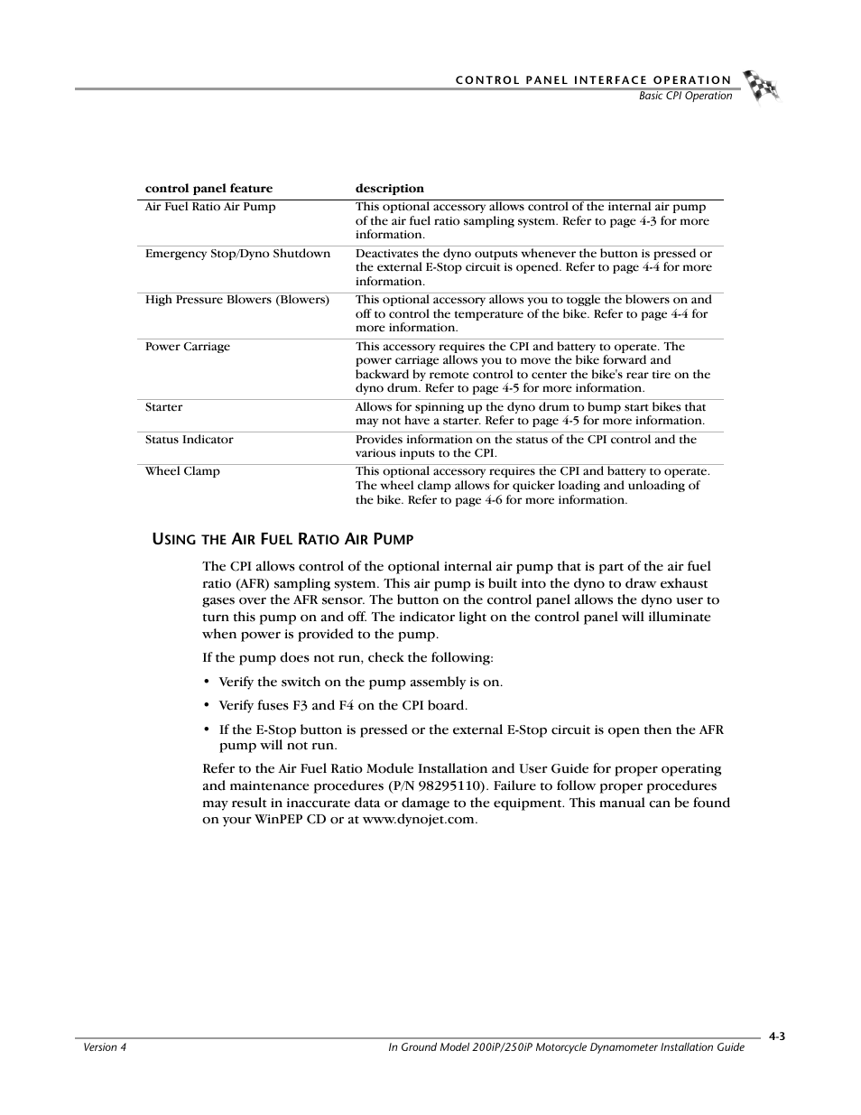 Using the air fuel ratio air pump | Dynojet 250i: Pit Installation Guide User Manual | Page 101 / 154
