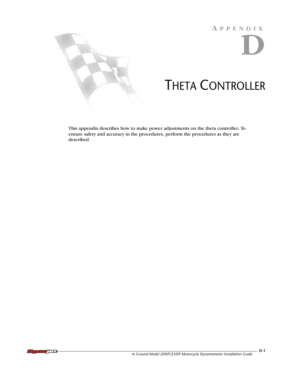 D - theta controller | Dynojet 250i: Pit Installation Guide User Manual | Page 147 / 154