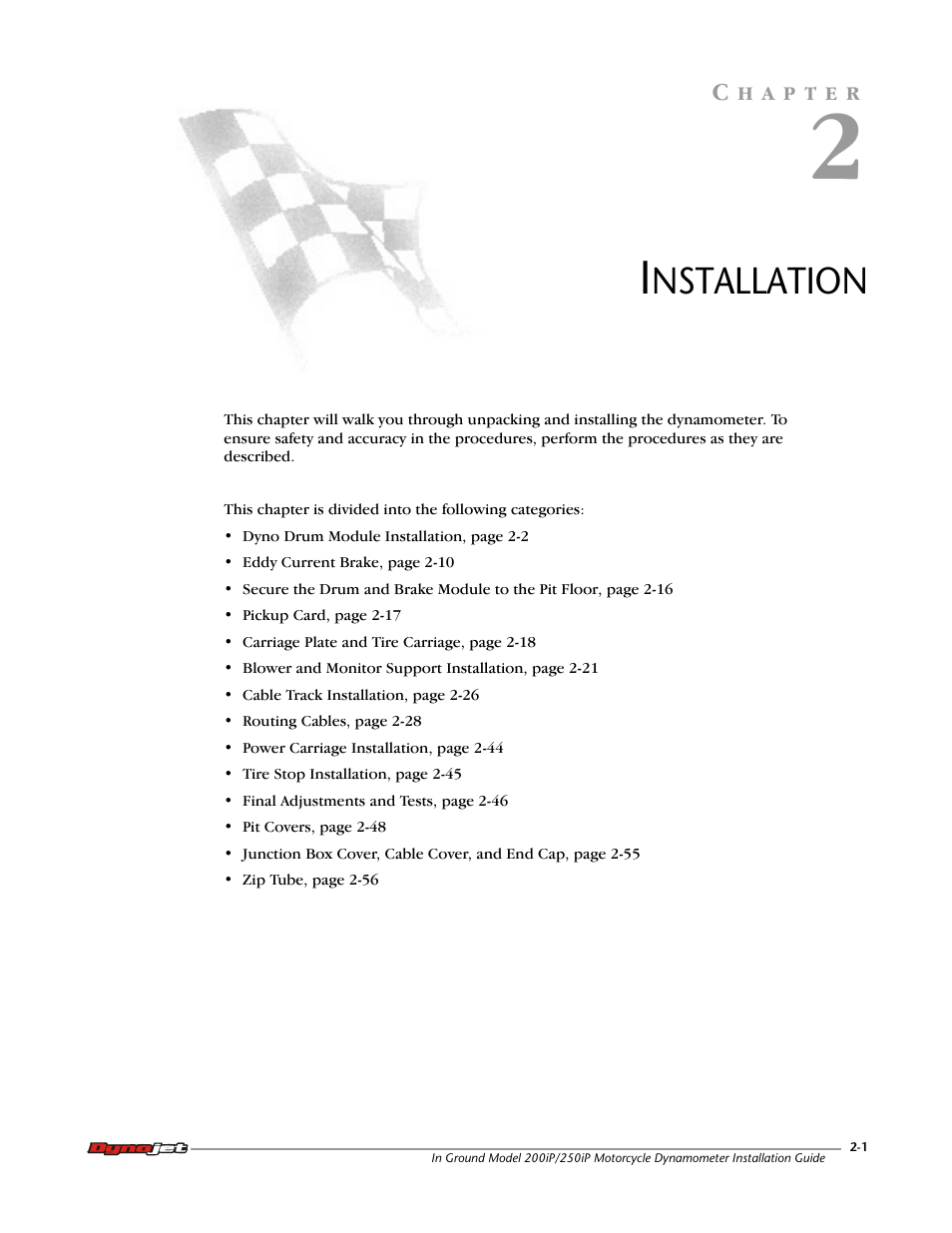 2 - installation | Dynojet 250i: Pit Installation Guide User Manual | Page 23 / 154