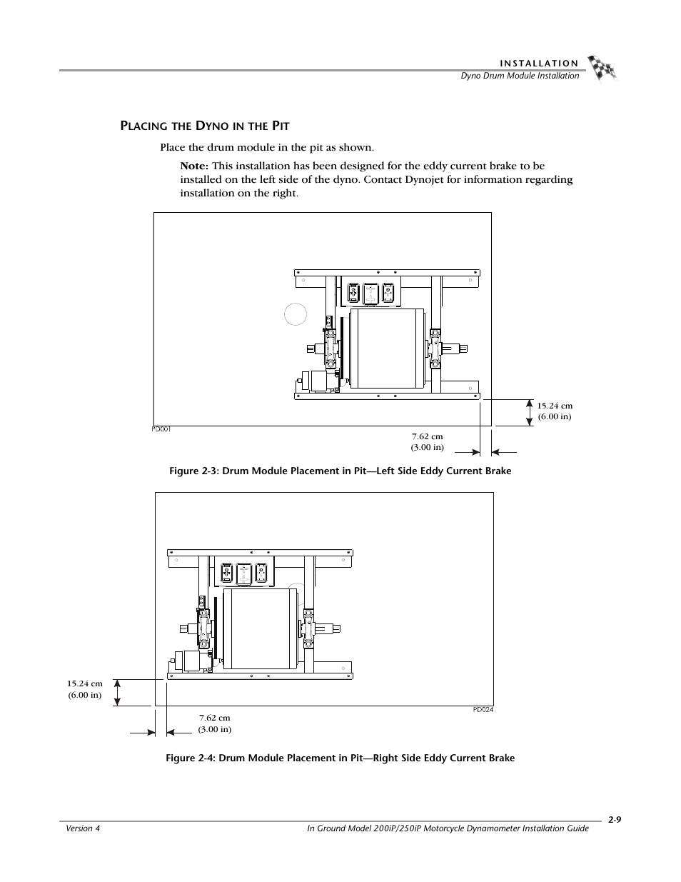 Placing the dyno in the pit | Dynojet 250i: Pit Installation Guide User Manual | Page 31 / 154
