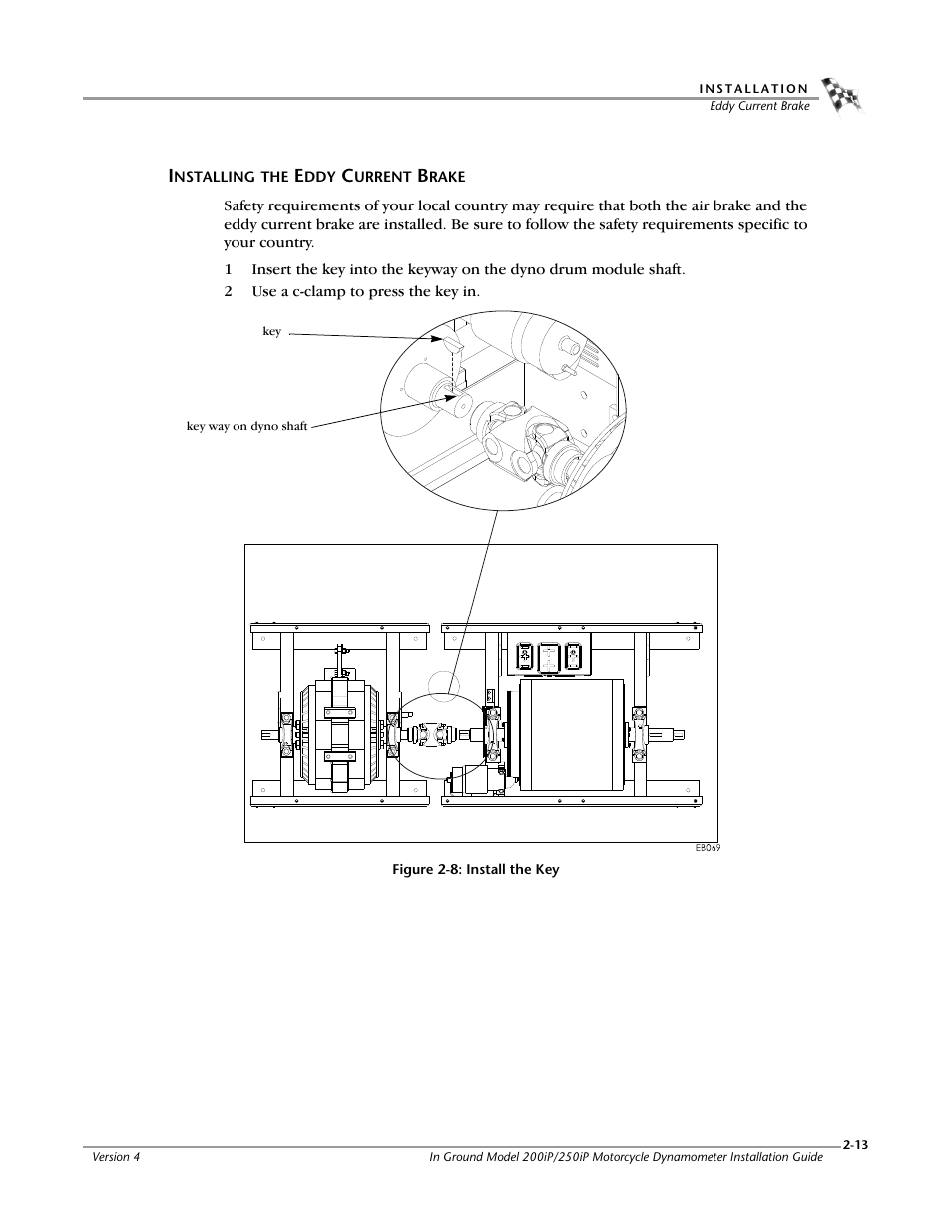 Installing the eddy current brake | Dynojet 250i: Pit Installation Guide User Manual | Page 35 / 154