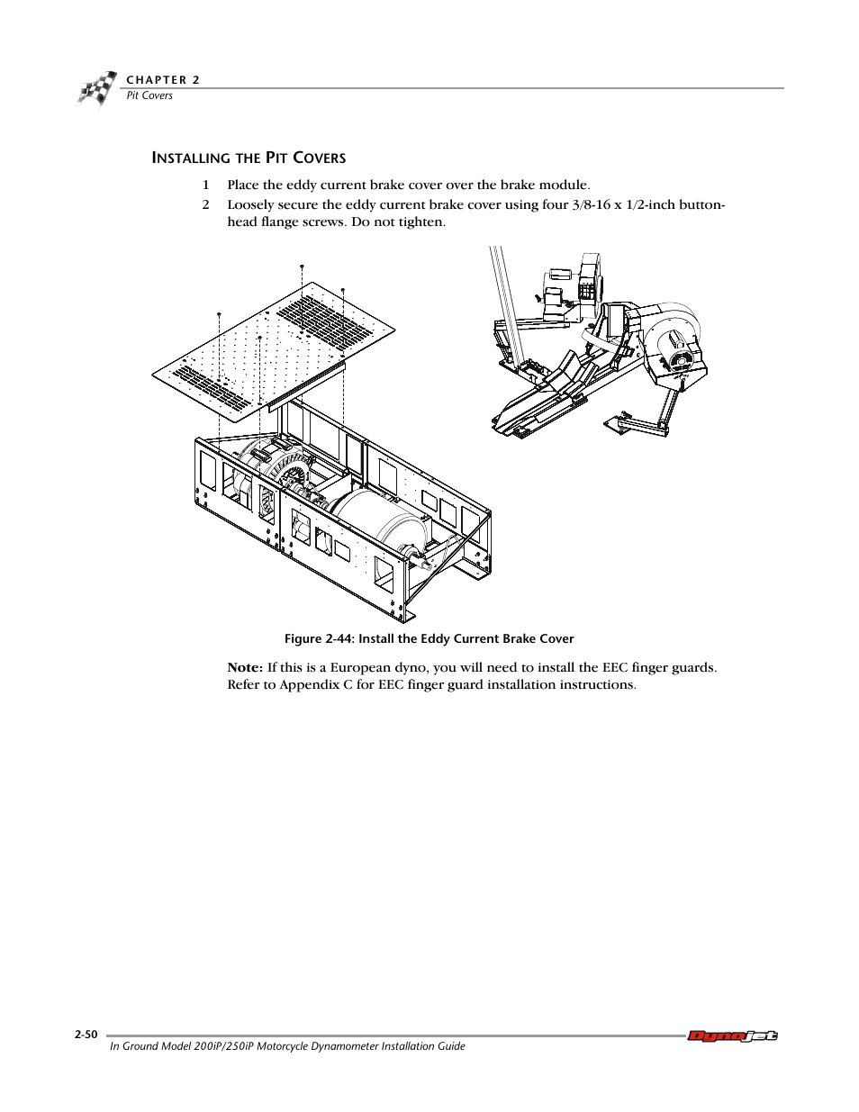 Installing the pit covers | Dynojet 250i: Pit Installation Guide User Manual | Page 72 / 154