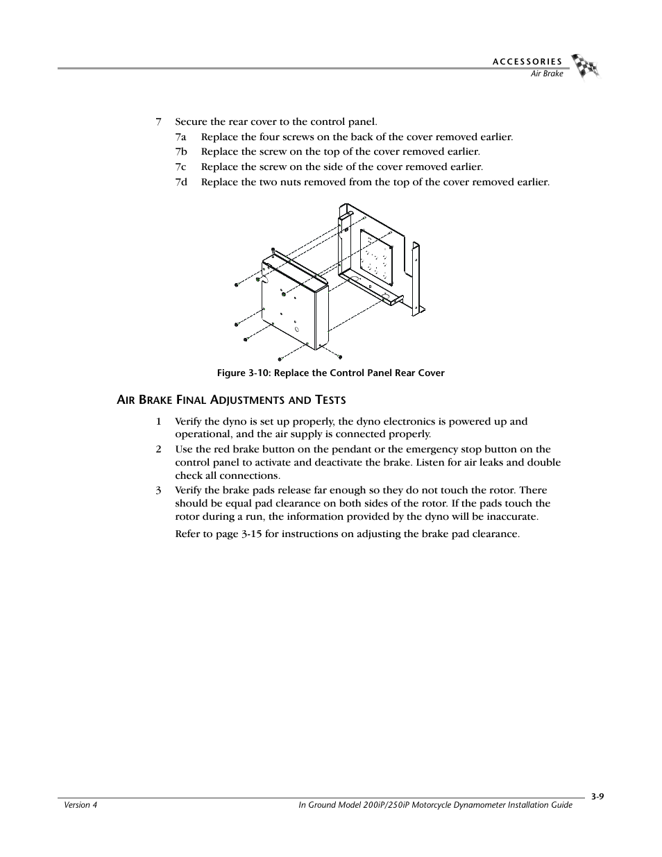 Air brake final adjustments and tests | Dynojet 250i: Pit Installation Guide User Manual | Page 87 / 154