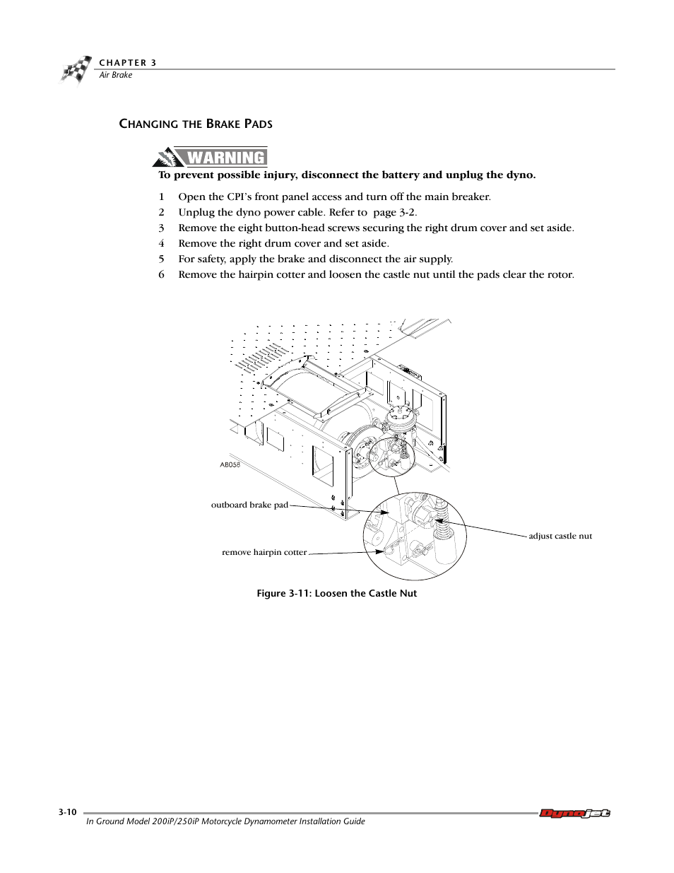 Changing the brake pads | Dynojet 250i: Pit Installation Guide User Manual | Page 88 / 154