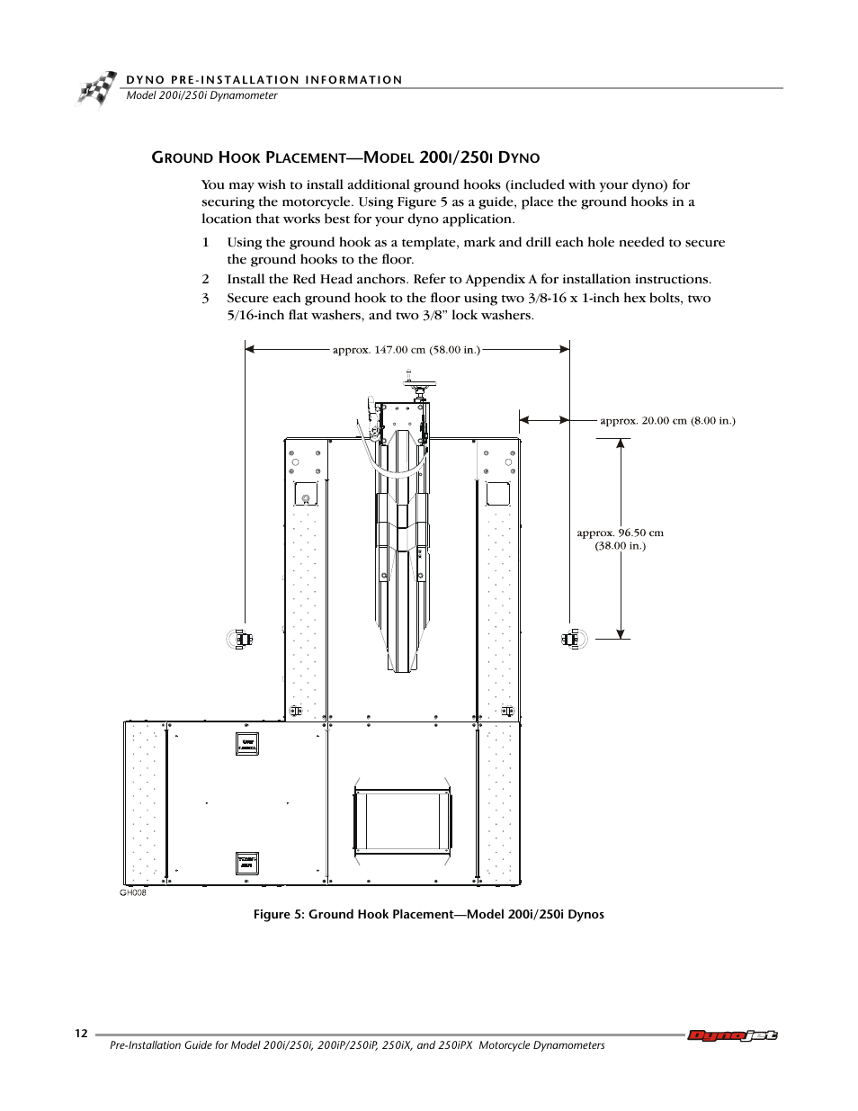 Ground hook placement-model 200i/250i dyno | Dynojet 250ix: Pre-Installation Guide User Manual | Page 20 / 52