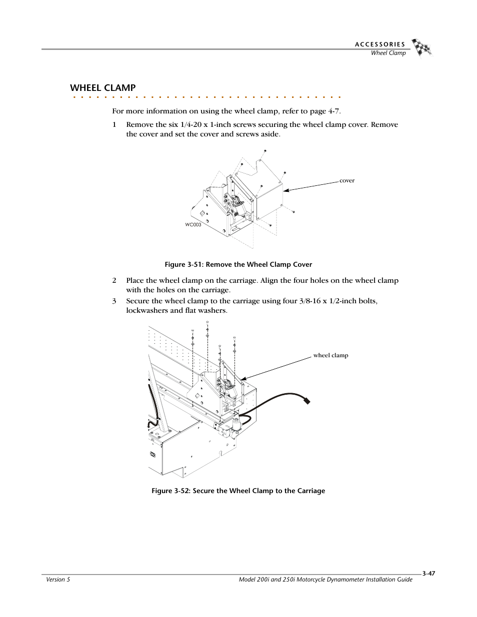 Wheel clamp | Dynojet 250i: Installation Guide User Manual | Page 113 / 184