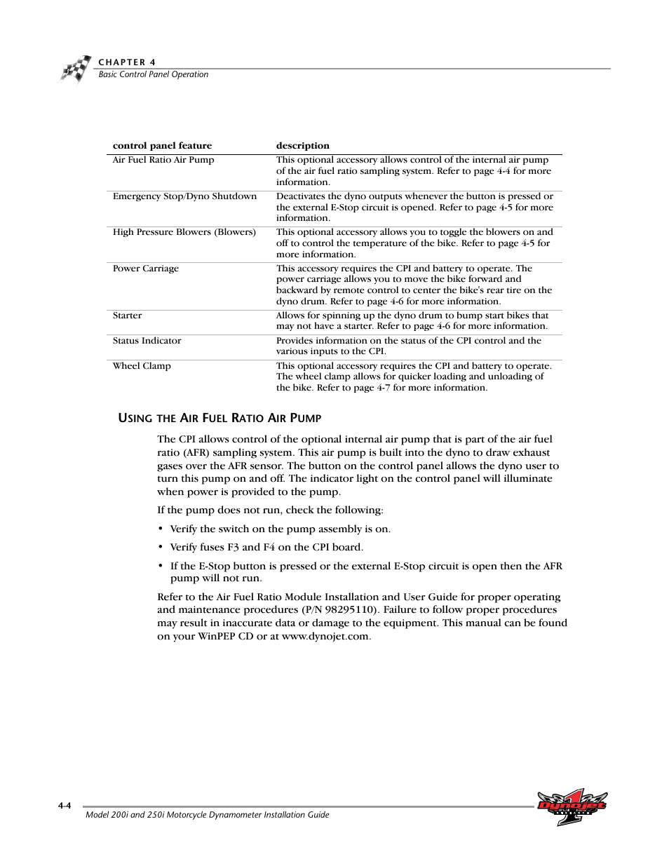 Using the air fuel ratio air pump -4 | Dynojet 250i: Installation Guide User Manual | Page 120 / 184